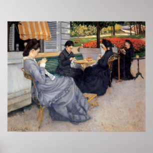 Póster Gustave Caillebotte - Retratos en el campo
