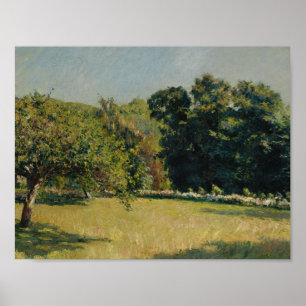 Póster Gustave Caillebotte - Un jardín en Trouville