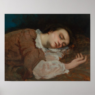 Póster Gustave Courbet - Chicas a orillas del Sena