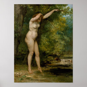 Póster Gustave Courbet el   el bañista joven