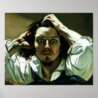 Póster Gustave Courbet - El hombre desesperado