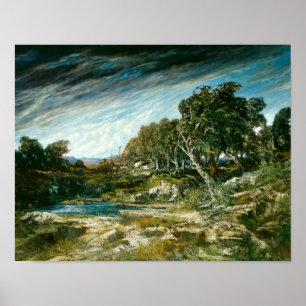 Póster Gustave Courbet - La ráfaga de viento