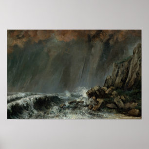 Póster Gustave Courbet - Marine: El Waterspout