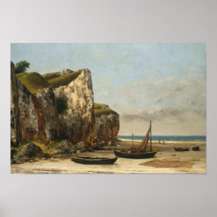 Póster Gustave Courbet - Playa de Normandía