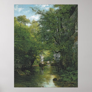 Póster Gustave Courbet - The Bremen Creek 1866