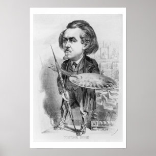 Póster Gustave Dore (1832-83), caricatura de 'Le Boulev