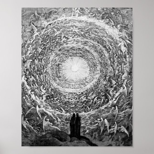 Póster Gustave Dore - ( The White Rose ) Visión Empyrean (Frente)