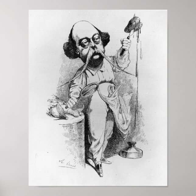 Póster Gustave Flaubert Diseccionando a Madame Bovary (Frente)