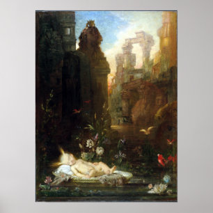 Póster Gustave Moreau el Moses infantil