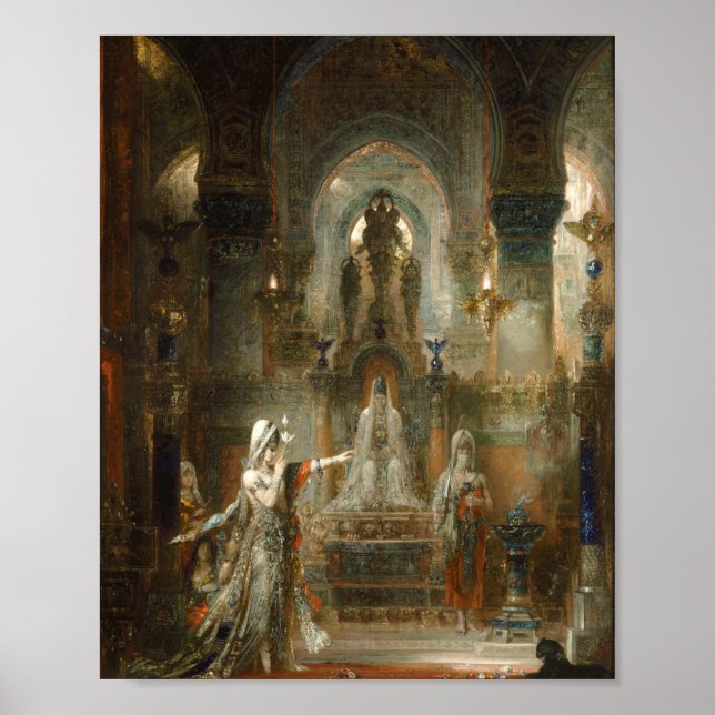 Póster Gustave Moreau - Salome bailando antes de Herodes (Frente)