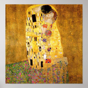 Póster Gustavo Klimt el poster del beso