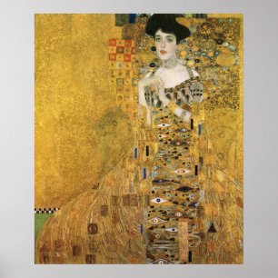 Póster Gustavo Klimt - retrato de Adela Bloch Bauer