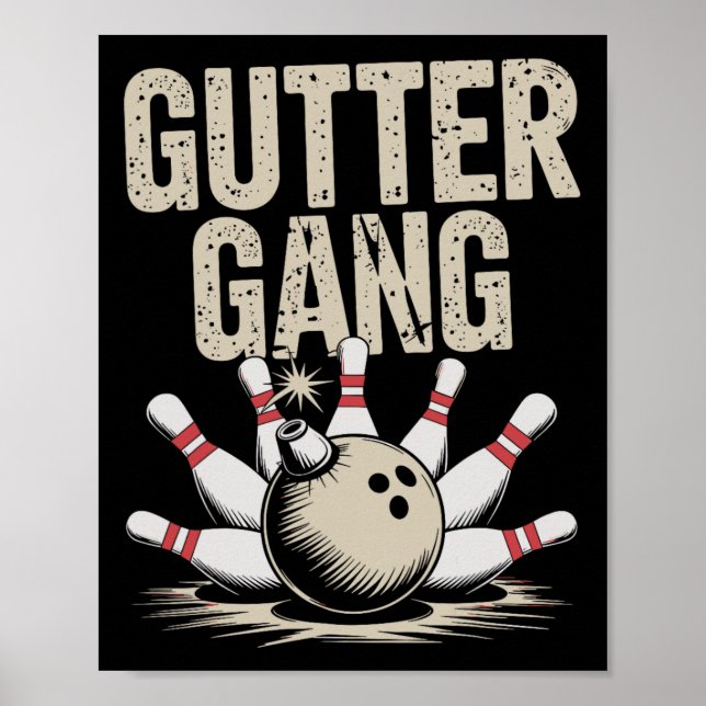 Póster Gutter Gang Bowling 1  (Frente)