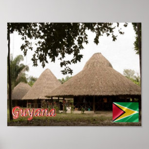 Póster Guyana - Casas -