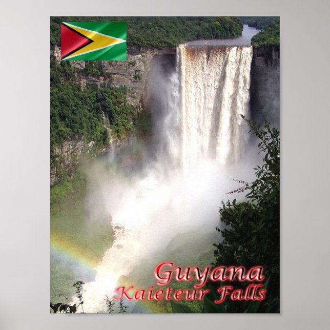 Póster Guyana - Cataratas Kaieteur - (Frente)