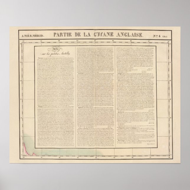 Póster Guyana, Indias Occidentales (Frente)