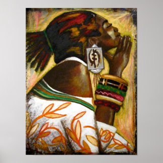 Póster Gye Nyame Adinkra - OmninnerG de Mansa Pryor