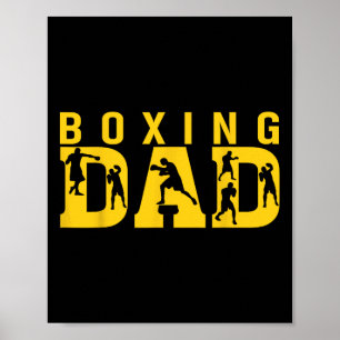 Póster Gym Boxer Love Dad Boxing Lover Entrene