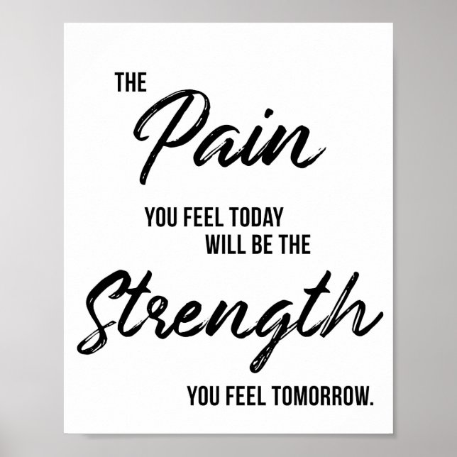 Póster Gym, Exercise, Workout Motivational Wall Art (Frente)