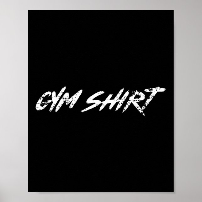 Póster Gym Funny Weightlifting Bodybuilding Workout Power (Frente)