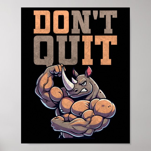 Póster Gym Gift For Men Training Motivation Fitness Bodyb (Frente)