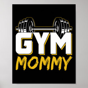 Póster Gym Mami Fitness Training Entrenamiento Halterofil