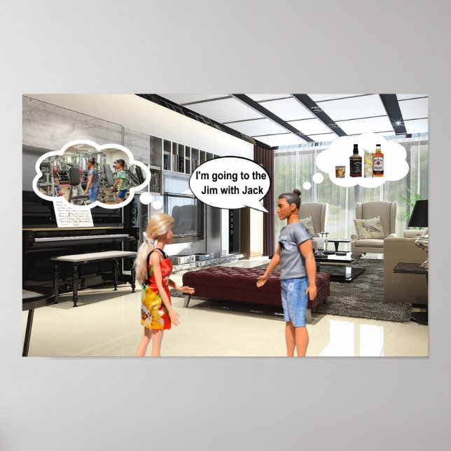 Póster Gym or Jim. (Frente)