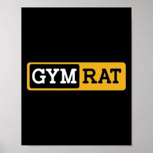 Póster Gym Rat Bodybuilding Workout Bodybuilder