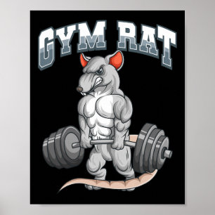 Póster Gym Rat Fitness Bodybuilding