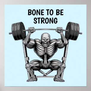 Póster Gym Skeleton