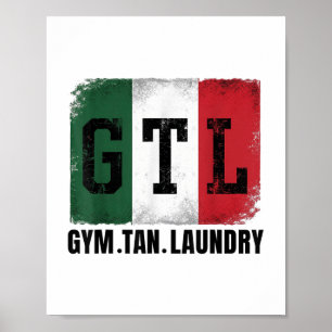 Póster Gym Tan Laundry Gtl New Jersey Garden Nj Shore Ita
