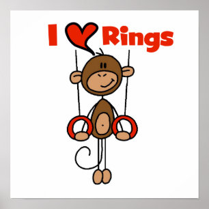 Póster Gymnast Amas Rings