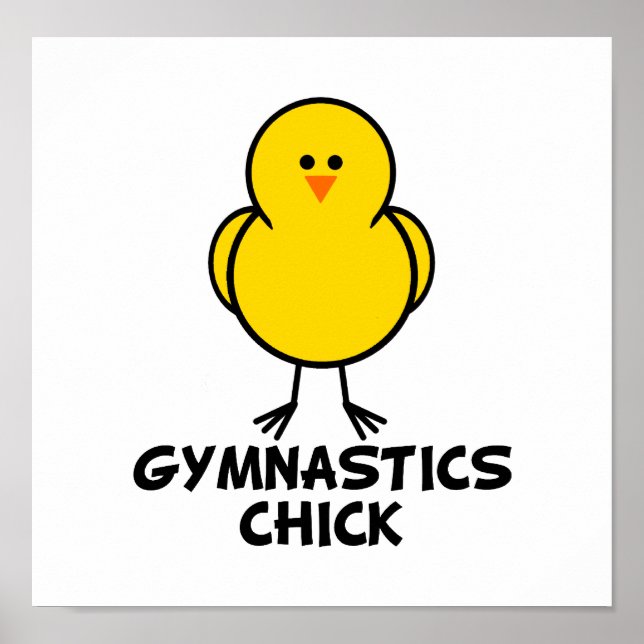 Póster Gymnastics Chick (Frente)