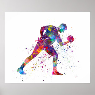 Póster gymnastics exercise