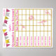 Póster Gymnastics Season Meet Scorecard Poster 9 Purpurin (Frente)