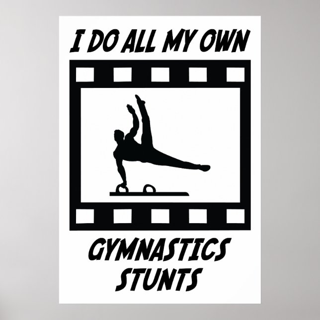 Póster Gymnastics Stunts (Frente)