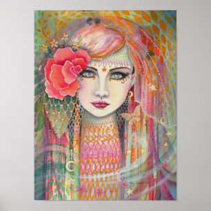 Póster Gypsy Rose Fantasía Bohemia Preciosa