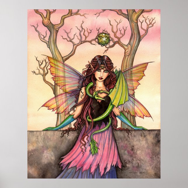 Póster Gypsy's Dragon Fairy Poster Print (Frente)