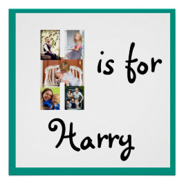 Póster H es para Nombre