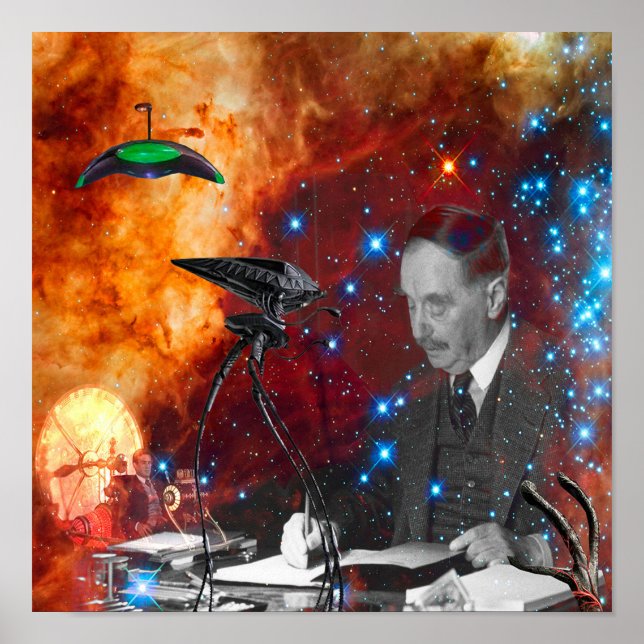 Póster H.G.Wells (Frente)