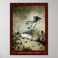 H G Wells Guerra del Mundo Poster 1