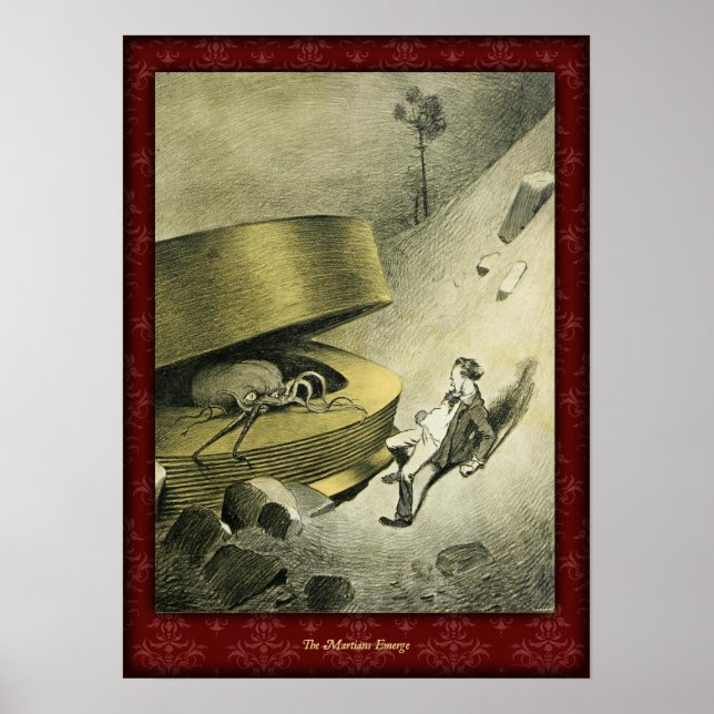 Póster H G Wells Guerra del Mundo Poster 6 (Frente)