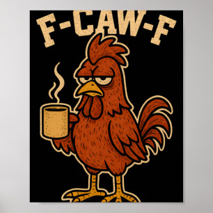 Póster H-gallo-gallo Divertido Hombre Gallo Novedad Adult