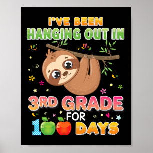Póster Ha Estado Colgando En 3er Grado Durante 100 Días S