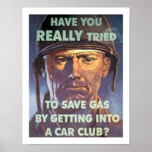 Póster ¿Ha intentado realmente ahorrar gasolina...