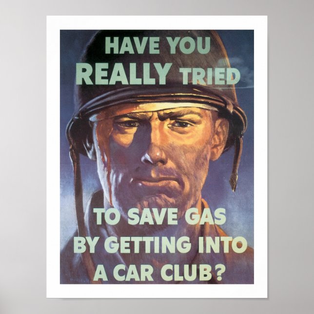 Póster ¿Ha intentado realmente ahorrar gasolina... (Frente)