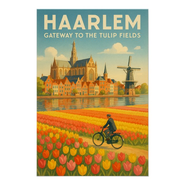 Póster HAARLEM – Gateway to the Tulip Fields (Anverso)