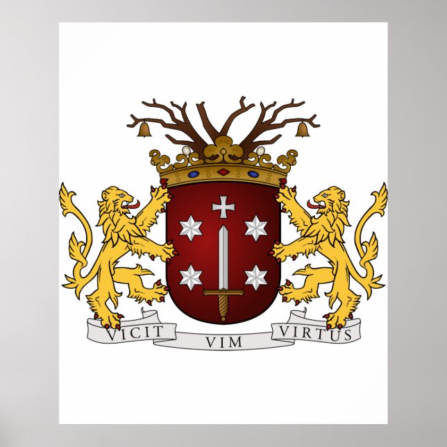 Póster Haarlem wapen, Países Bajos (Frente)