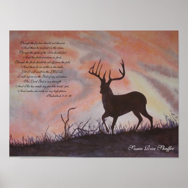 Póster Habakkuk 3:17-19, Poster (Frente)