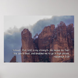 Póster Habakkuk 3:19